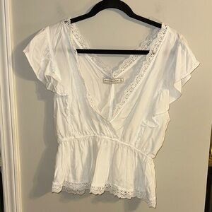 Abercrombie & Fitch white large blouse